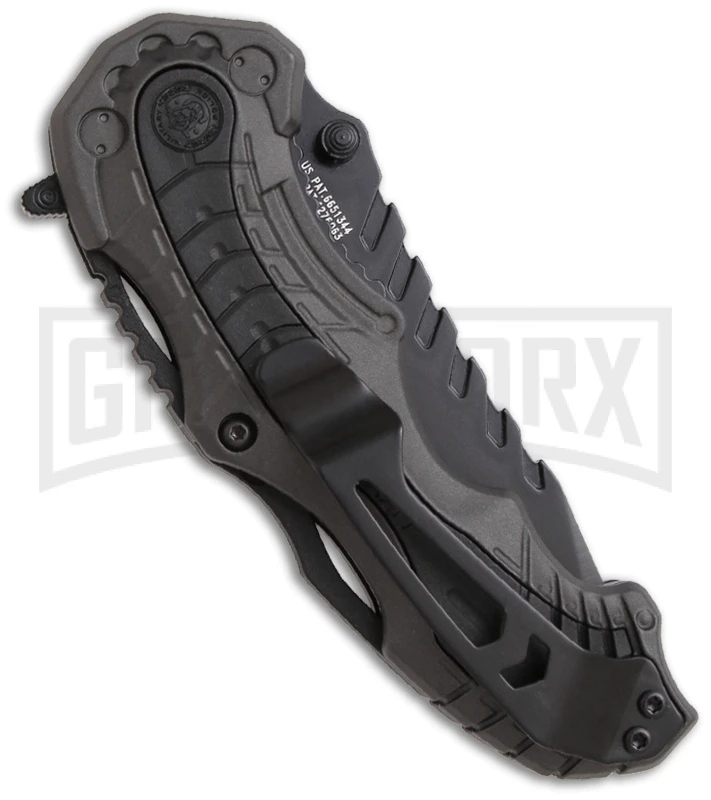 Smith & Wesson Grey MAGIC Spring Assisted Knife - Black Plain 4 Smith & Wesson Grey MAGIC Spring Assisted Knife - Black Plain - Image 2