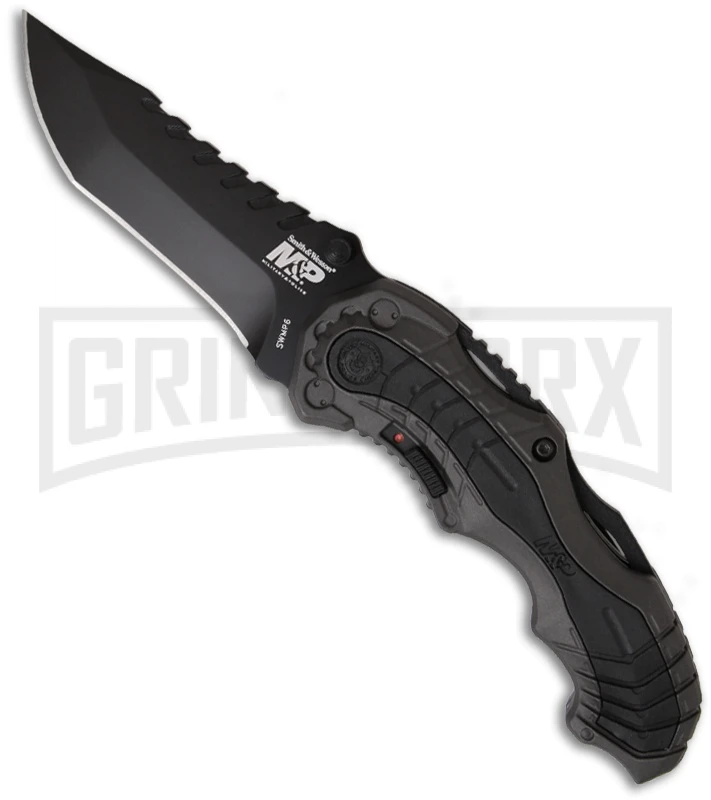 Smith & Wesson Grey MAGIC Spring Assisted Knife - Black Plain 3 Smith & Wesson Grey MAGIC Spring Assisted Knife - Black Plain