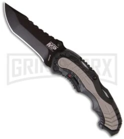 Smith & Wesson Black MAGIC Spring Assisted Knife -Black Plain