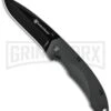 Smith & Wesson SWAT MAGIC Gray Spring Assisted Knife - Black Plain -Kershaw Store smith weston sw6000b cm large