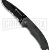 Smith & Wesson SWAT MAGIC Gray Spring Assisted Knife - Black Serr -Kershaw Store smith weston sw6000bs cm large