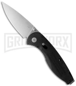 SOG Knives Aegis Black Spring Assisted Knife - Satin Plain