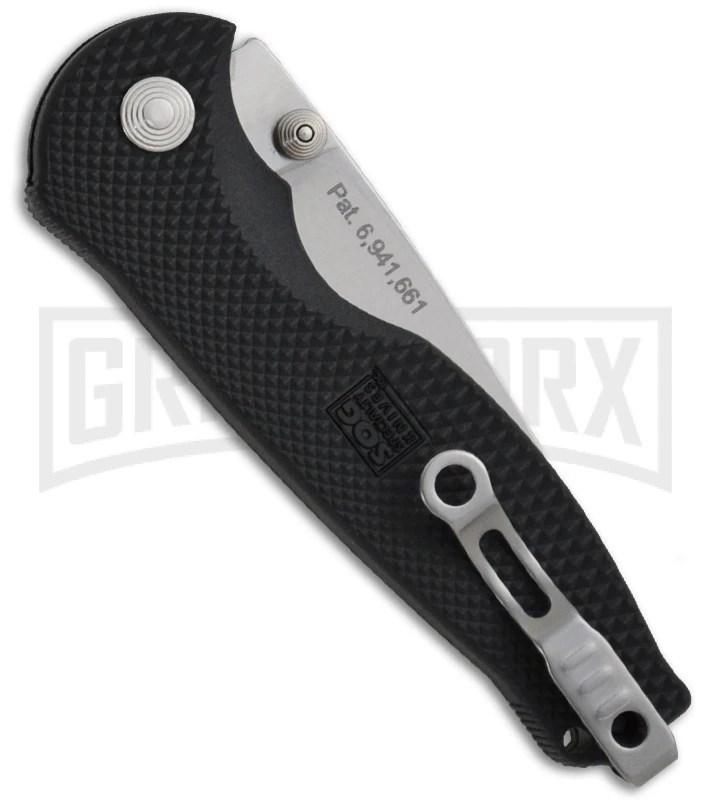 SOG Flash I Black Zytel Spring Assisted Knife - Satin Serr 4 SOG Flash I Black Zytel Spring Assisted Knife - Satin Serr - Image 2