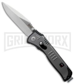 SOG Knives Flashback Mini Grey Spring Assisted Knife - Satin Plain
