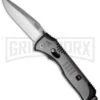 SOG Knives Flashback Grey Spring Assisted Knife - Satin Plain -Kershaw Store sog flashback sat001 cp large