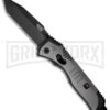 SOG Knives Grey Flashback Spring Assisted Knife - Tanto Black Plain -Kershaw Store sog flashback sat004 cp large