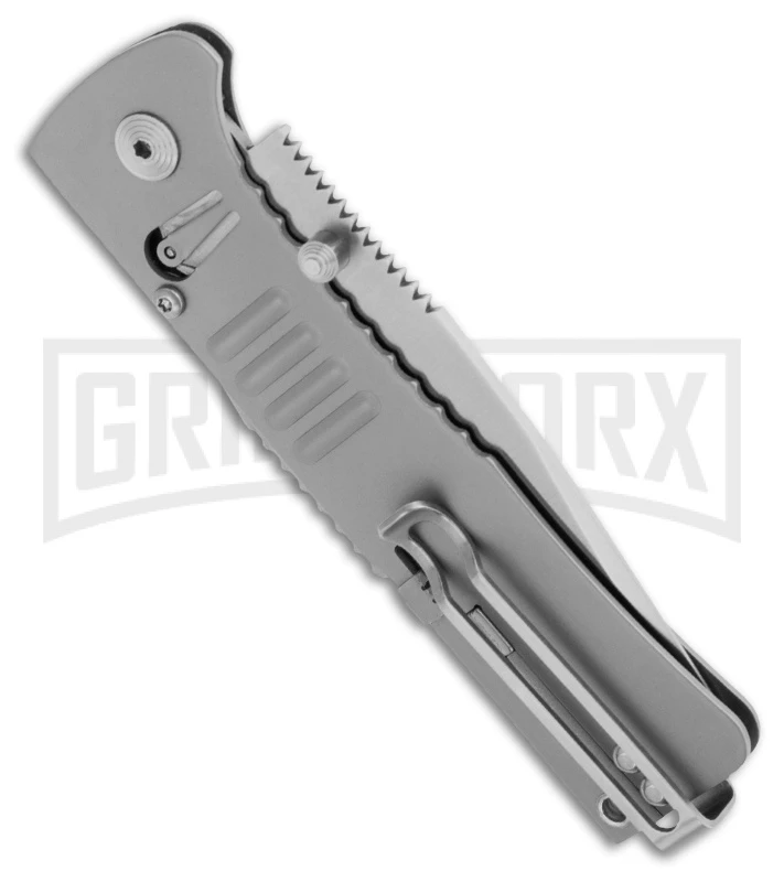 SOG Black SlimJim Grey Spring Assisted Knife - Tanto Satin Plain 4 SOG Black SlimJim Grey Spring Assisted Knife - Tanto Satin Plain - Image 2