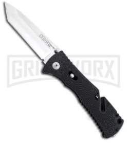 SOG Trident Mini Tanto Spring Assisted Knife - Satin Plain