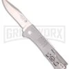 SOG Bead Blast SlimJim Grey Spring Assisted Knife - Satin Plain -Kershaw Store sog slimjim sj 31 large