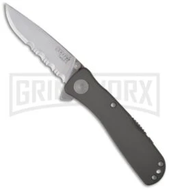 SOG Knives Twitch II Grey Spring Assisted Knife - Satin Serr