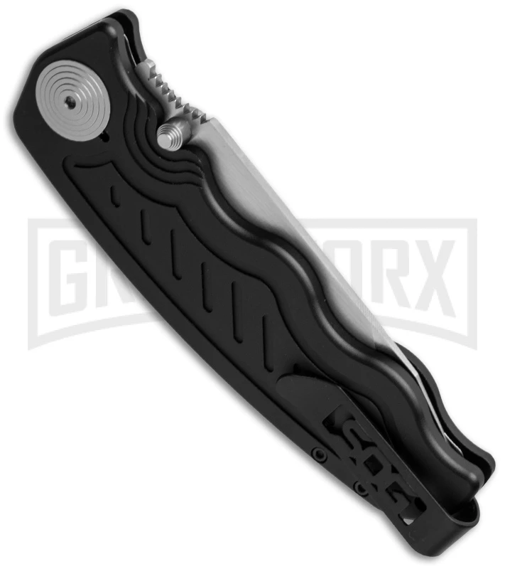 SOG Zoom Black Spring Assisted Knife - Tanto Satin Plain 4 SOG Zoom Black Spring Assisted Knife - Tanto Satin Plain - Image 2