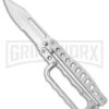 Synthesis Black Folding Trench Knuckle Butterfly Knife - Satin Serr