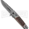 Tac-Force Jigged Bone Damascus Spring Assisted Knife - Damascus Plain -Kershaw Store tac force jigged bone damascus TF 704BN BP 18547 er large