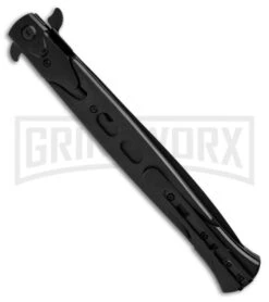 United Cutlery Rampage Stiletto Spring Assisted Knife - Black Plain -Kershaw Store united cutlery rampage uc2776 side large