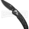 United Cutlery Tailwind Nova Skull Black Spring Assisted Knife - Black Plain -Kershaw Store united cutlery uc2690 tailwind nove skull spring assist large