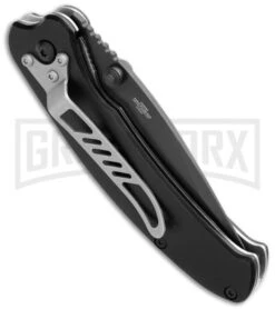 United Cutlery Tailwind Nova Skull Black Spring Assisted Knife - Black Plain 5 United Cutlery Tailwind Nova Skull Black Spring Assisted Knife - Black Plain -Kershaw Store united cutlery uc2690 tailwind nove skull spring assist side large