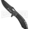 US Marines Black Spring Assisted Knife - Black Stonewash Plain 1 US Marines Black Spring Assisted Knife - Black Stonewash Plain -Kershaw Store us army marines black sa black sw BP 28584 jr large