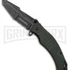 USMC Fortress Green G-10 Spring Assisted Knife - Black Stonewash Serr -Kershaw Store usmc fortress green g 10 sa black sw serr BP 28415 jr large