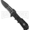 USMC M-Tech Liberty I Black GFN Spring Assisted Knife - Black Serr -Kershaw Store usmc m tech liberty I black gfn sa black serr BP 28606 jr large