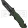 USMC Marines SGT Green G-10 Spring Assisted Knife - Black Plain -Kershaw Store usmc marines sgt green g 10 sa black BP 28422 jr large