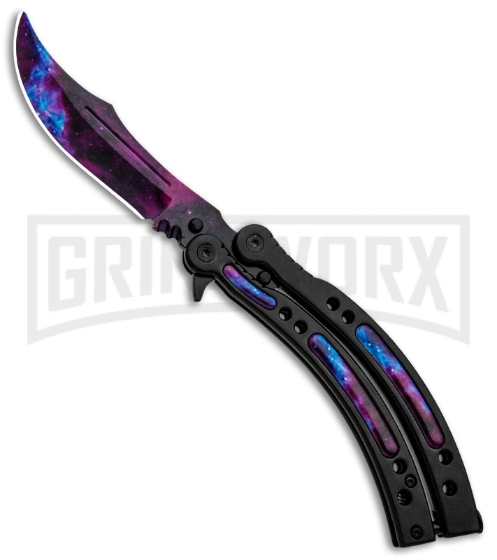 Kershaw Store 68 Kershaw Store -Kershaw Store Andux CS Black Balisong Butterfly Stardust Inlays Bowie Startdust PBF7T GX 33139 jr large